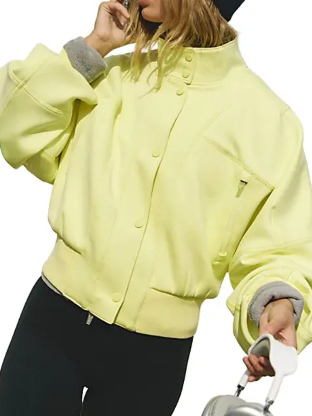 Free People Movement Off The Races Bomber Jacket. Retail Price $168. Out Of Sale